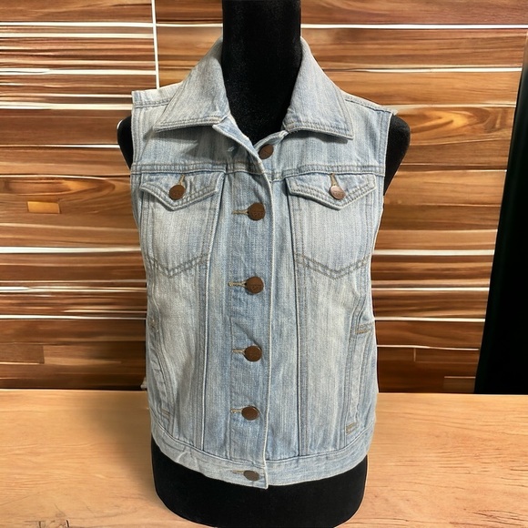 LOFT Denim vest vintage blue size XS - Picture 3 of 16